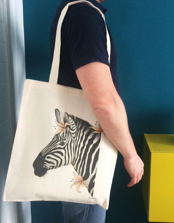 sac zèbre tote bag sympa