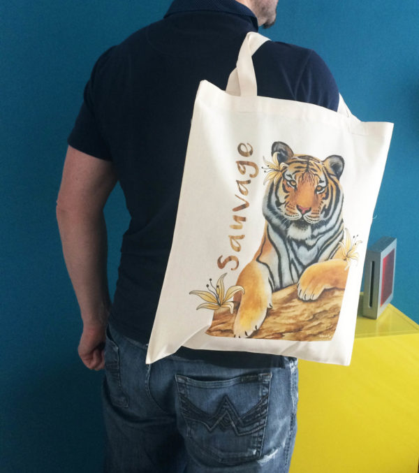 Sac Tote bag Tigre – Image 4