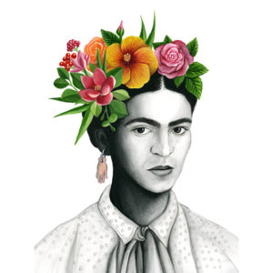 aquarelle d'après Frida kahlo